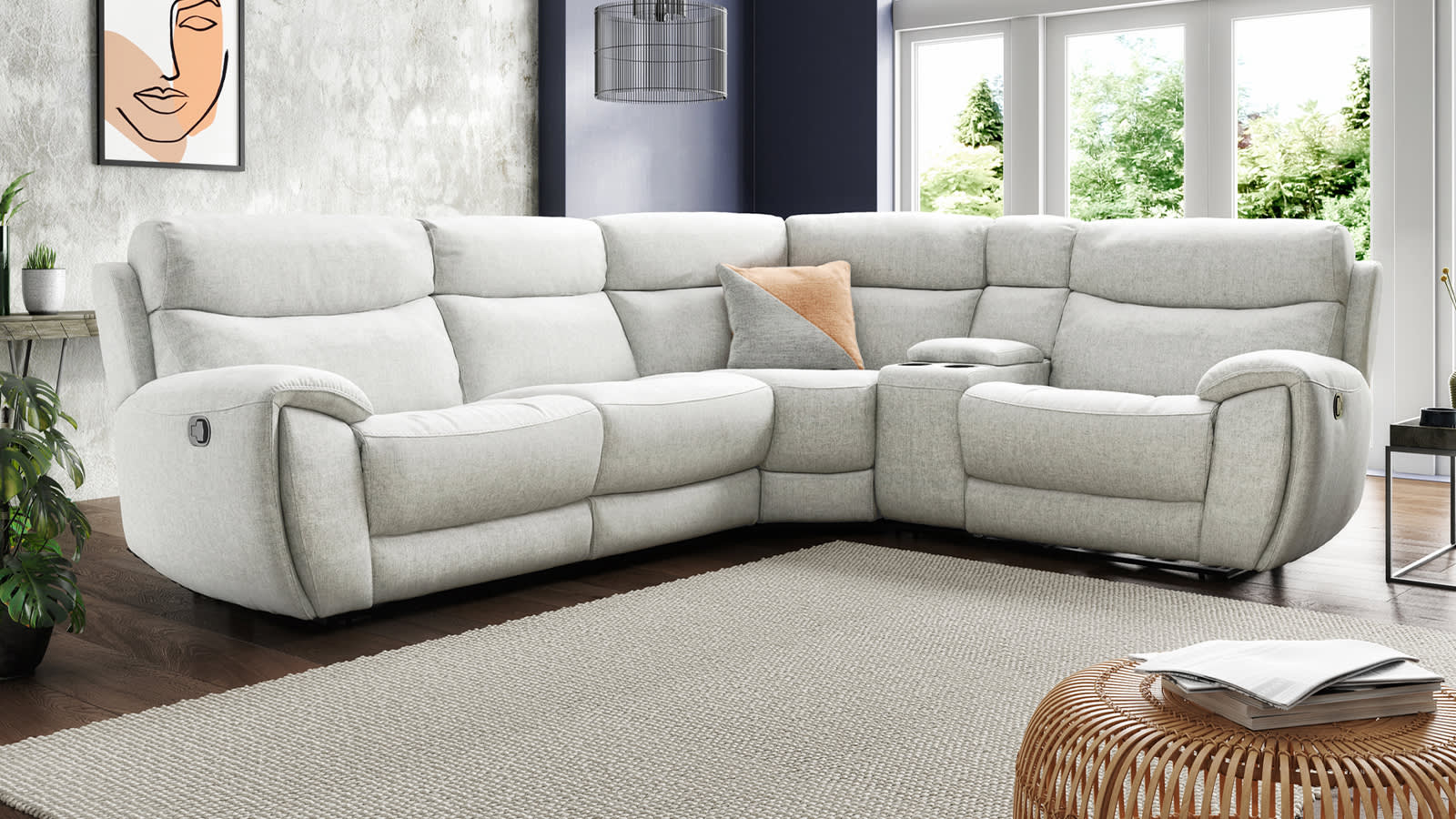 Reclining Sofa Against Wall